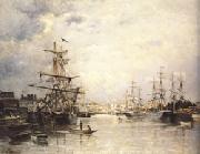 Stanislas Lepine The Port of Caen oil painting artist